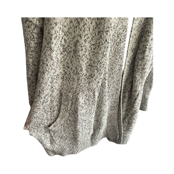 Madewell Midland Long Open Cardigan Staple Cotton Sweater Marled Aztec Gray XL - Picture 4 of 5